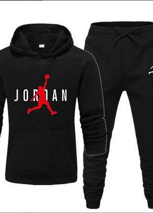Мужской спортивный костюм jordan (джордан) черный индонезия