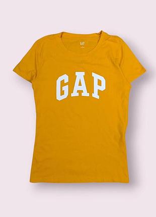 Футболка женская жёлтая gap, размер s