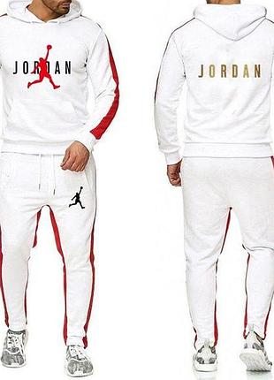 Мужской спортивный костюм jordan (джордан) белый индонезия m