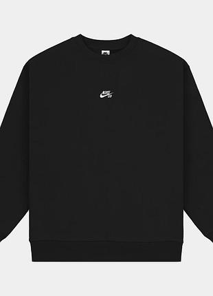Толстовка чоловіча nike sb u flc crw essntl logo fv7353-010