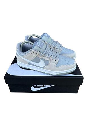 Кроссовки nike dunk low grey
