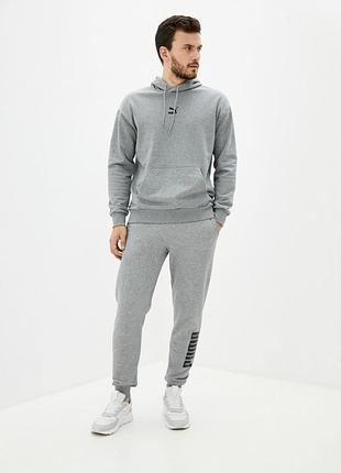 Мужской спортивный костюм puma (пума) серый индонезия