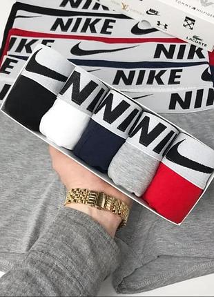 Мужские трусы nike (найк) набор из 5 штук удобные хлопковые m