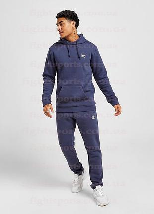 Мужской спортивный костюм adidas худи и штаны адидас синий индонезия s