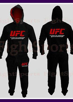 Мужской спортивный костюм ufc black черный индонезия xxxl