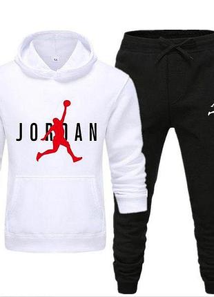 Мужской спортивный костюм jordan (джордан) белый индонезия