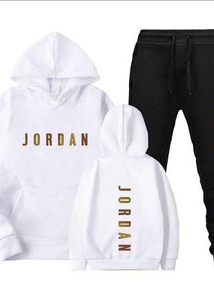 Мужской спортивный костюм jordan (джордан) белый индонезия m