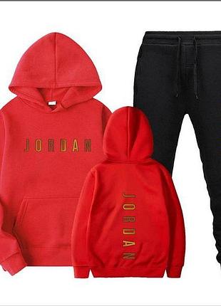 Чоловічий спортивний костюм jordan (джордан) червоний індонізія