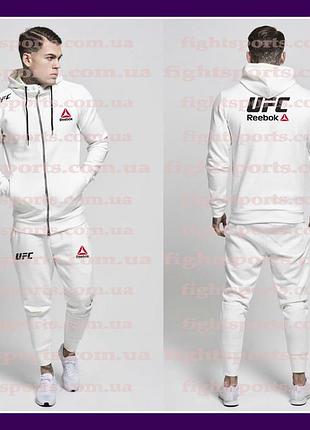Мужской спортивный костюм ufc reebok (рибок) белый индонезия xxxl