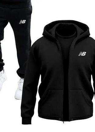 Мужской спортивный костюм new balance (худи и штаны нью беланс) индонезия s