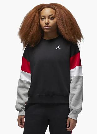 Urbanshop com ua женский свитшот air jordan brooklyn fleece crewneck sweatshirt black fb5174-010 (оriгинал) размеры запитуйте