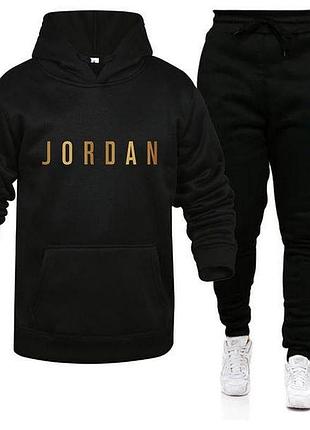 Мужской спортивный костюм jordan (джордан) черный индонезия
