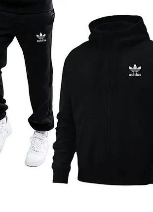 Мужской спортивный костюм adidas черный костюм адидас индонезия xxl