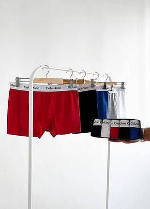 Мужские трусы calvin klein (кельвин кляйн) набор из 5 штук удобные (хлопковые) xl