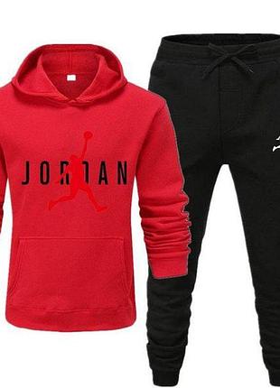 Чоловічий спортивний костюм jordan (джордан) червоний індонізія