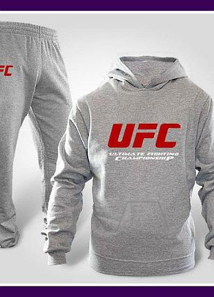 Мужской спортивный костюм ufc серый индонезия xxl