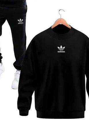 Мужской спортивный костюм adidas черный костюм адидас индонезия xxxl
