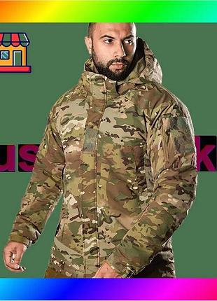 Bs тактическая зимняя мембранная best mix куртка defender 7 level climaguard (мультикам) размер l bas77/n