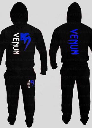 Мужской спортивный костюм venum (венум) черный индонезия s