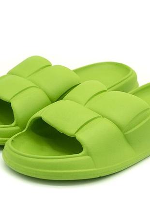 Шлепанцы женские plaazzo зеленый (819 green (38-39 (24,5 см))