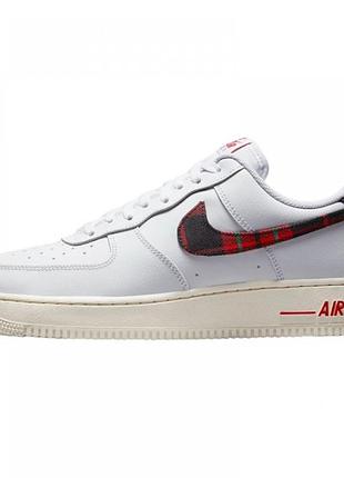 Кросівки nike air force 1 low '07 lv8 tartan plaid white university red dv0789-100 43