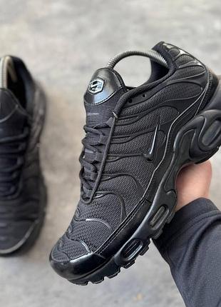 Кроссовки мужские nike air max plus “triple black” (46 (30 см))