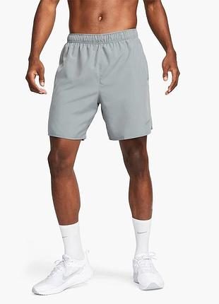 Шорти чоловічі nike dri-fit challenger grey dv9359-084 m