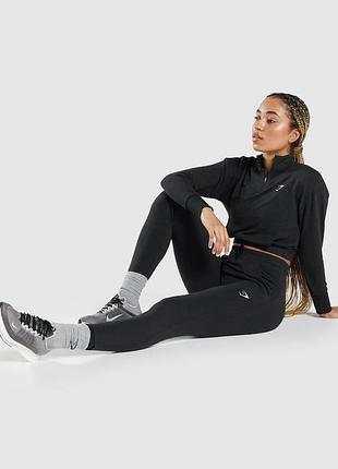 Спортивные штаны женский gymshark черный (glbt5699-bk black (xs (34))