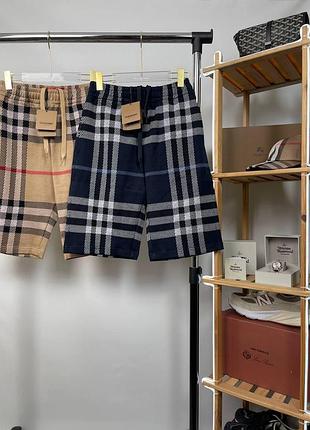 Шорти burberry | жаккардовые шорти барбери ( 2 кольори ) ( s m l xl )