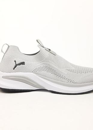 Puma softride тапкі мокасіни сліпони світло сірі 45
