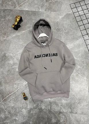 Худі balenciaga сіре чоловіче бавовняне худі баленсіага сіре чоловіче бавовняне l