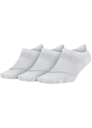Шкарпетки nike u nk everyday plus ltwt footie 3pr білий жінки 34-38