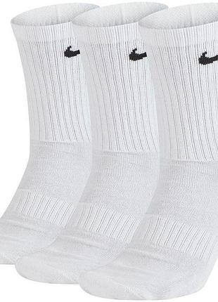 Носки тренировочные (3шт) nike sx7664-100, белый, размер (eu) - 38-42