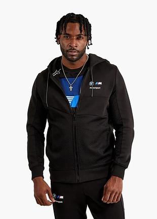 Urbanshop com ua куртка чоловіча puma bmw motorsport hooded sweat jacket black 535864-01 розміри запитуйте