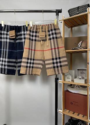 Шорти burberry | жаккардовые шорти барбери ( 2 кольори ) ( s m l xl )