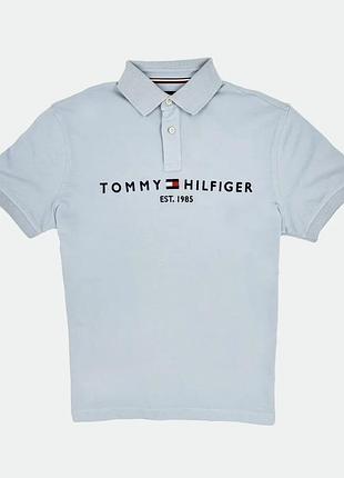 Чоловіча футболка поло tommy hilfiger голубого кольору, розмір m