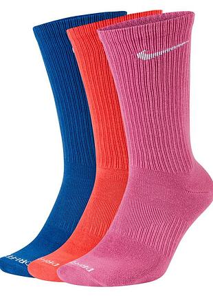 Носки nike u nk everyday plus ltwt crew 3pr мультиколор унисекс 42-46