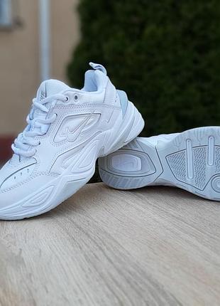 Nike m2k tekno белые с серым
