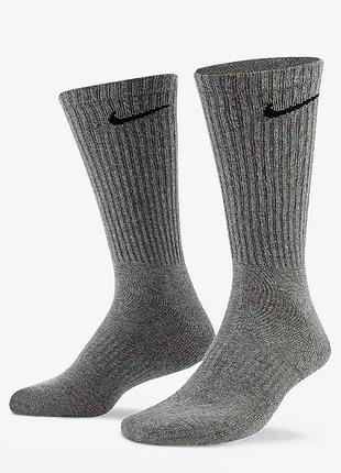 Носки nike everyday cushion crew sx7666-064-1 (1пара), серый, размер (eu) - 42-46