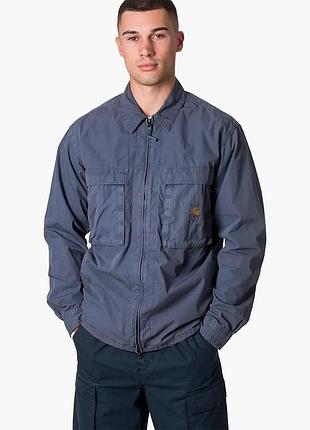 Urbanshop com ua рубашка мужская carhartt kenard shirt jacket storm blue i030791 размеры запитуйте