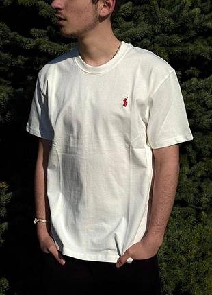 Футболка polo ralph lauren белая