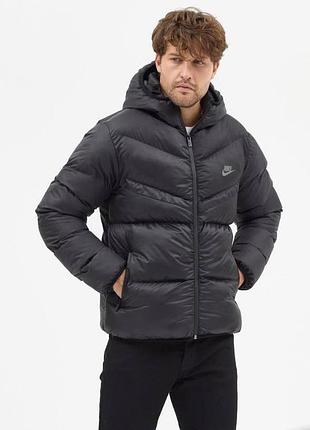Чоловіча куртка найк тепла стильна повсякденна nike 3d xxl