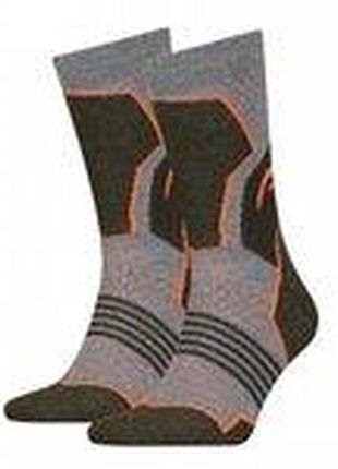Носки head hiking crew 2p unisex серый, зеленый унисекс 35-38