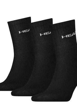 Шкарпетки head short crew 3ppk unisex чорний унісекс 35-38
