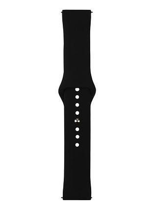 Ремешок 22mm universal silicone button design для samsung/amazfit/huawei black