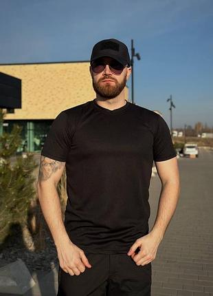 Футболка черная х/б military хлопок black