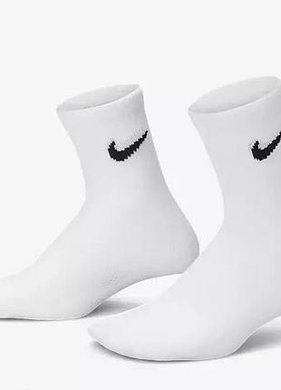 Женские носки nike classic 36-40 white белые высокие демисезонные носочки найк 41-45