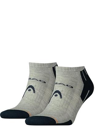 Носки head performance sneaker 2ppk unisex серый, синий унисекс 35-38