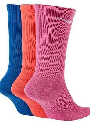 Носки nike u nk everyday plus ltwt crew 3pr мультиколор уни 42-46