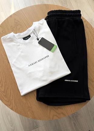 Мужской набор на лето (футболка + шорты) armani